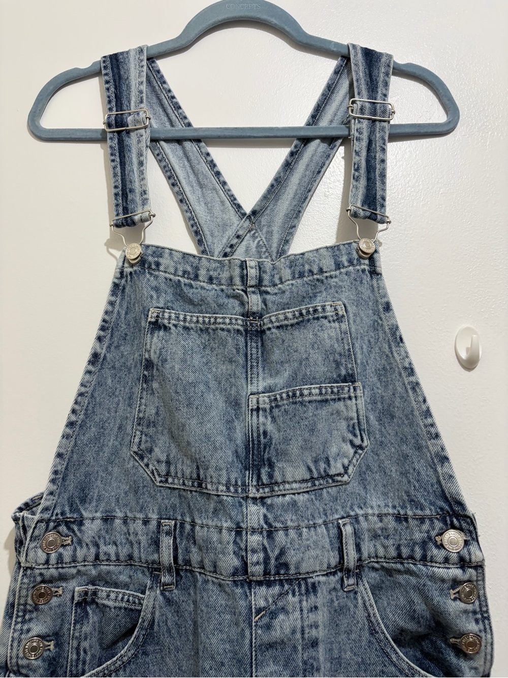 Free People Ziggy Overalls Powder Blue - Picture 3 of 5